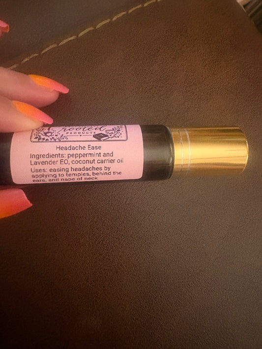 Headache Ease Roll On 10 ml made with coconut oil and EOs