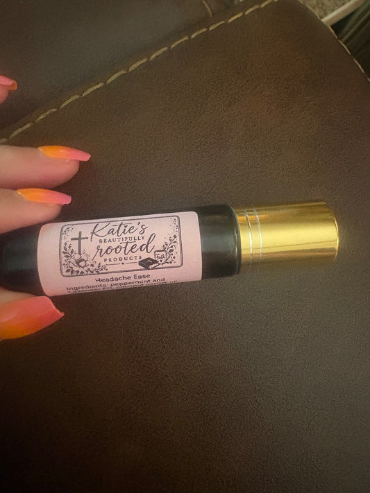 Headache Ease Roll On 10 ml made with coconut oil and EOs